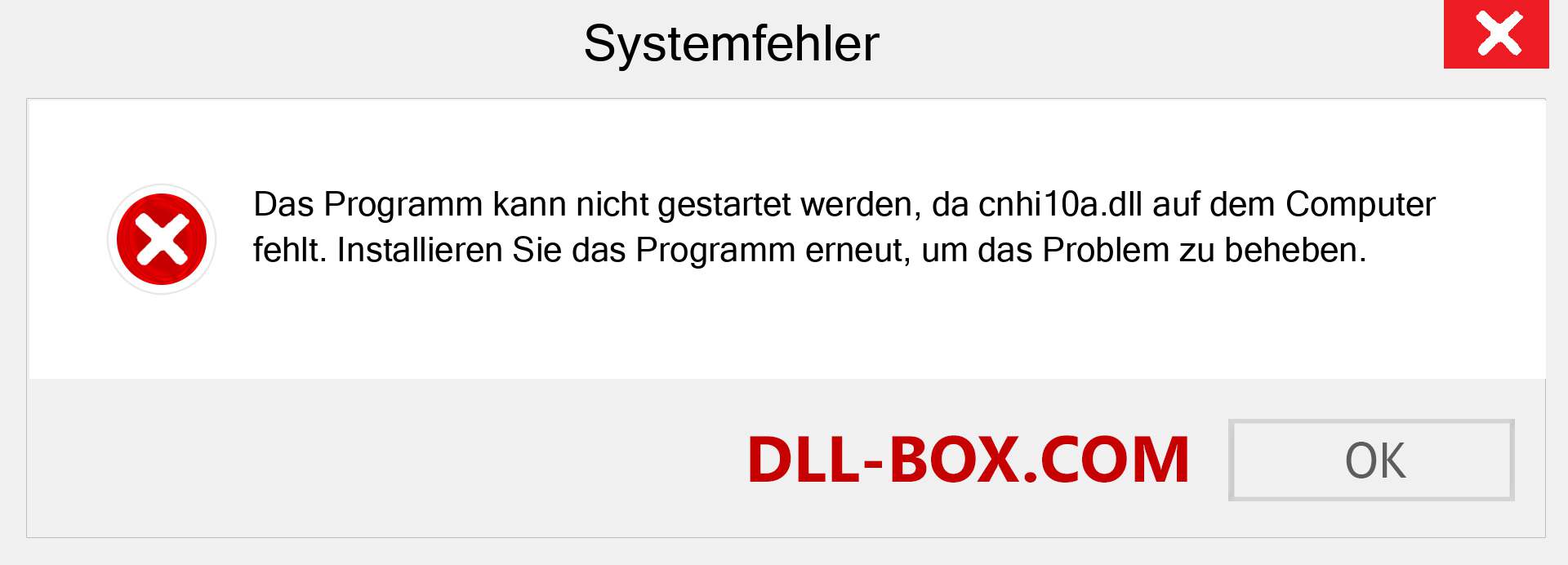 cnhi10a.dll-Datei fehlt?. Download für Windows 7, 8, 10 - Fix cnhi10a dll Missing Error unter Windows, Fotos, Bildern