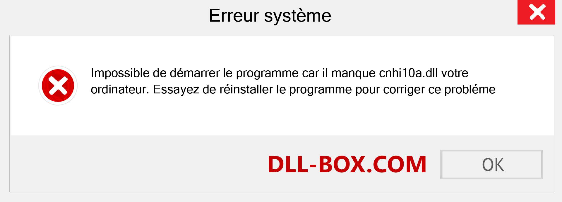 Le fichier cnhi10a.dll est manquant ?. Télécharger pour Windows 7, 8, 10 - Correction de l'erreur manquante cnhi10a dll sur Windows, photos, images